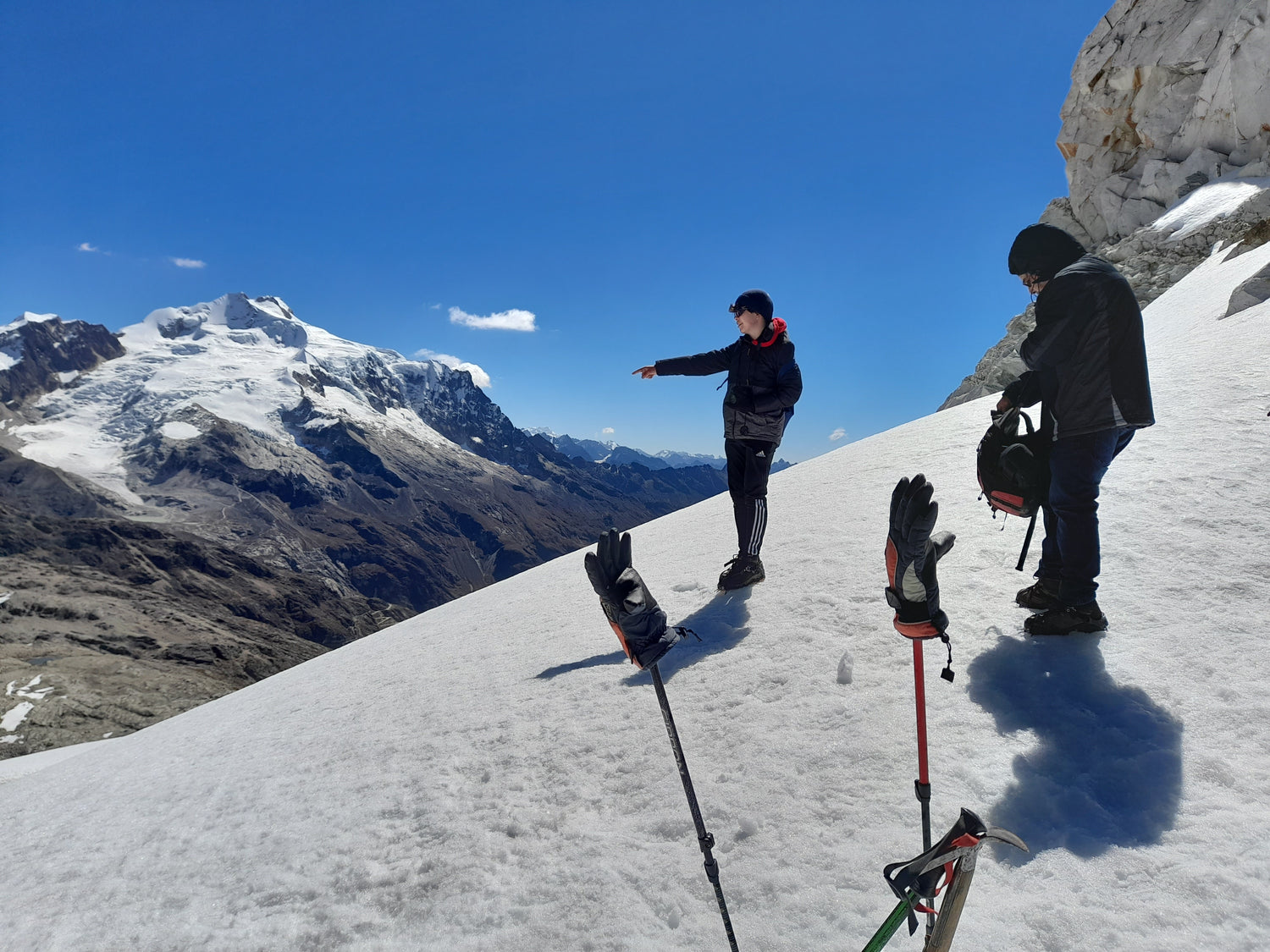 Bergsteigen in den Anden, Alpen oder Pyrenäen