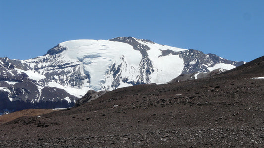 Der 5000er Cerro Plomo über der chilenischen Hauptstadt Santiago