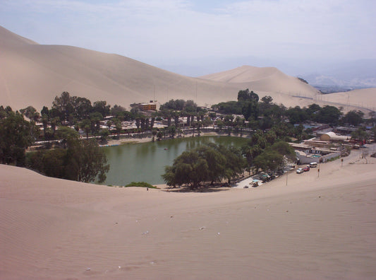 Wüstenwanderung in Peru an der Lagune von Huacachina
