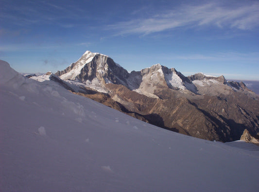 Der höchste Berg Perus ist der Huascaran in der Cordillera Blanca über Huaraz